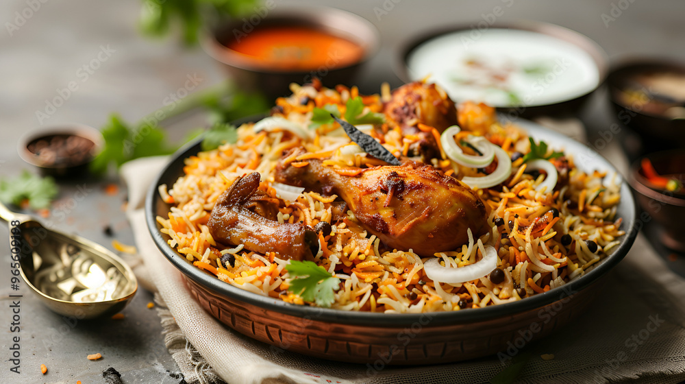 genuine onion raita with chicken biryani genuine onion raita with chicken biryani