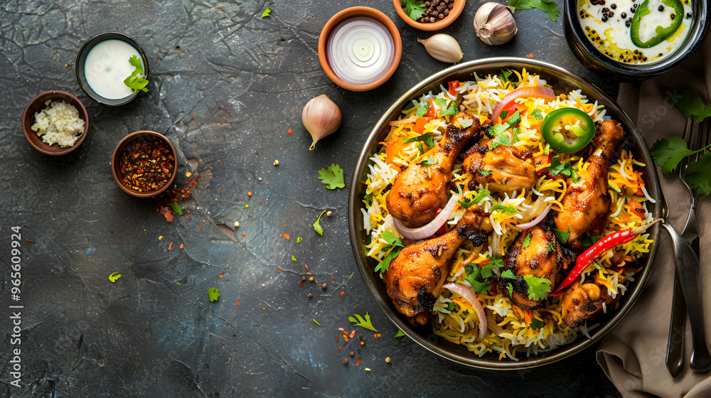 genuine onion raita with chicken biryani genuine onion raita with chicken biryani