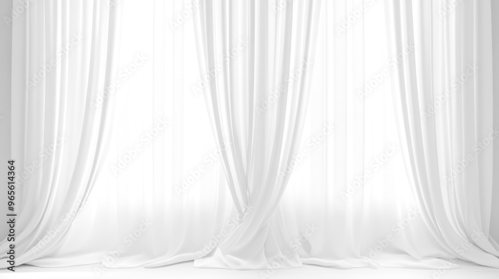 Soft white curtains background for graphic design or wallpaper. Soft white curtains background for graphic design or wallpaper.