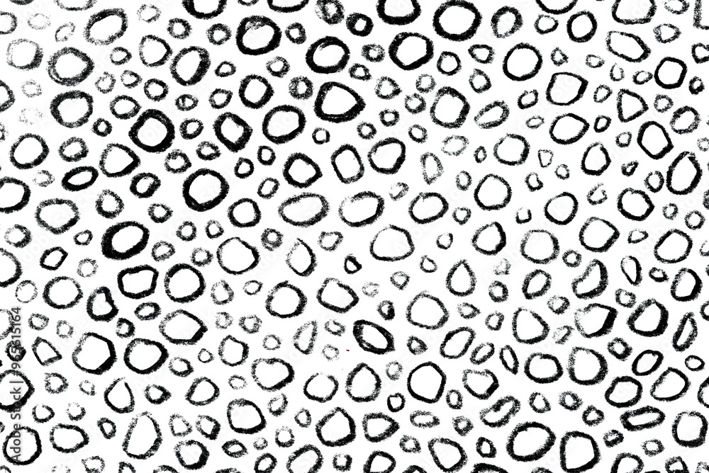 Hand-Drawn Print with Abstract Circular Patterns. Bold Black and White Design for Modern Textures Hand-Drawn Print with Abstract Circular Patterns. Bold Black and White Design for Modern Textures
