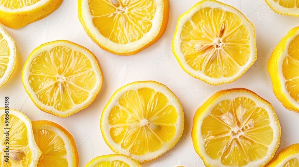 top view of lemon, fresh lemon slices. top view of lemon, fresh lemon slices.