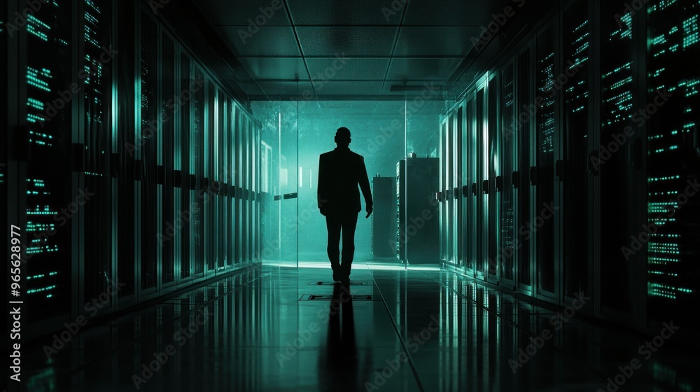 Mysterious Figure in Data Center Mysterious Figure in Data Center