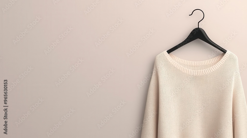 A dress with soft folds on a minimalist hanger, set against a plain grey backdrop, Minimalist, Neutral tones, Clean lines, Soft lighting