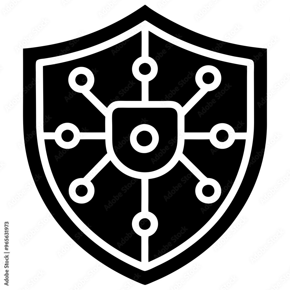 Cyber security icon vector 