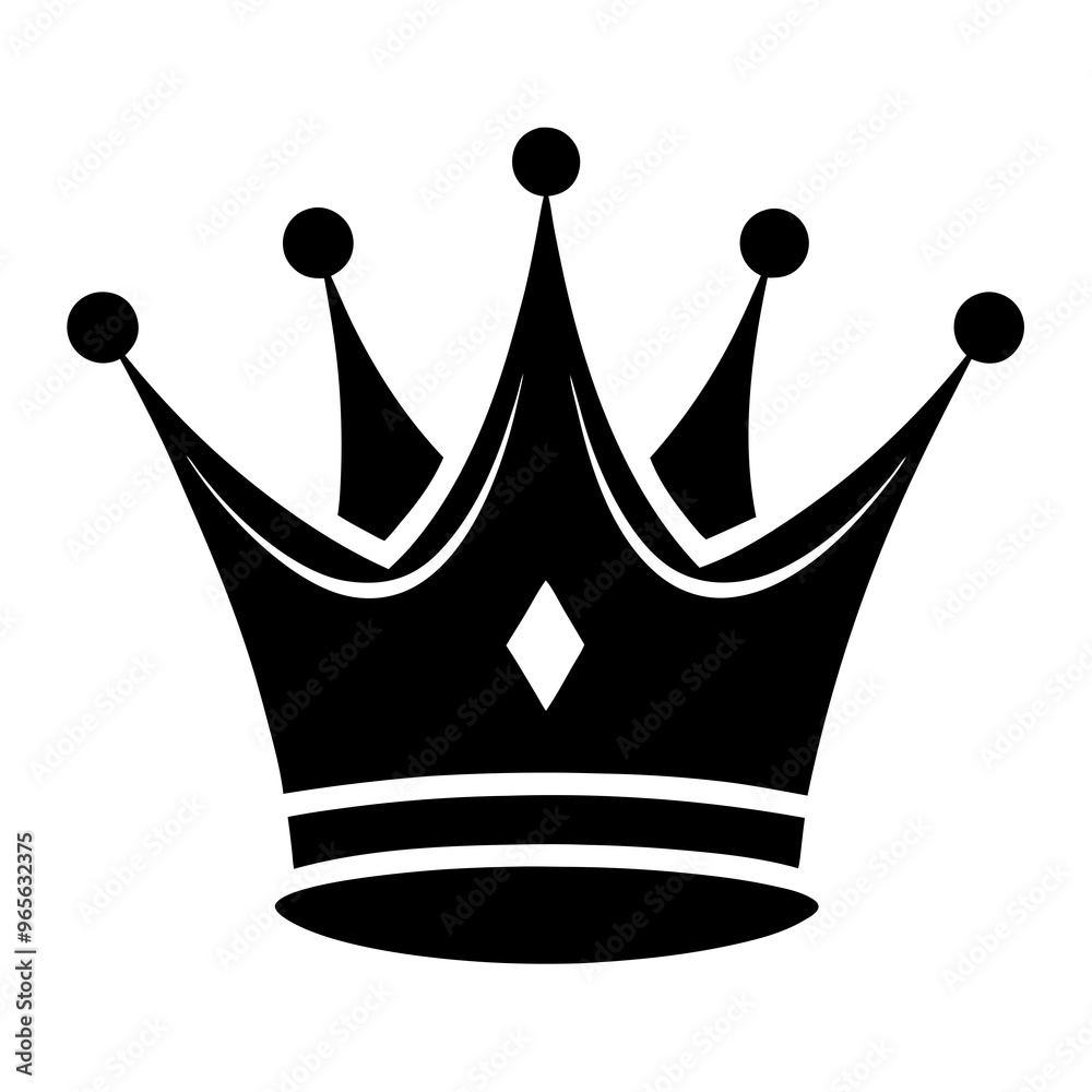 Golden crown silhouette icon vector illustration
Golden crown silhouette icon vector illustration