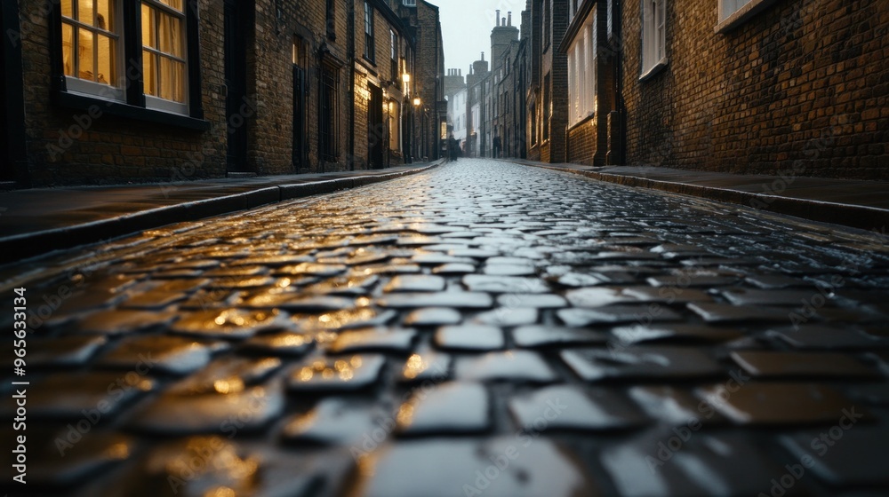 Streets of Victorian England: A Glimpse into the Past Stock Photo ...