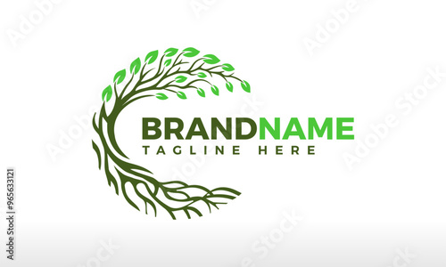 Creative Connection Circle Tree Logo Design Vector Icon Symbol Illustrations. Multifunctional logo that can used in many business companies and services. its a creative and cool design.