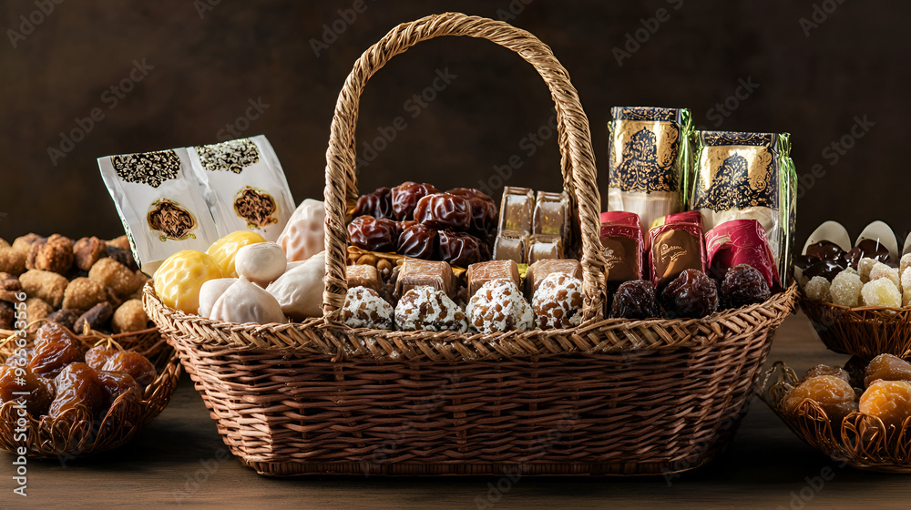 A beautifully arranged Eid Milad Nabi gift basket on 12 Rabi al Awwal A beautifully arranged Eid Milad Nabi gift basket on 12 Rabi al Awwal