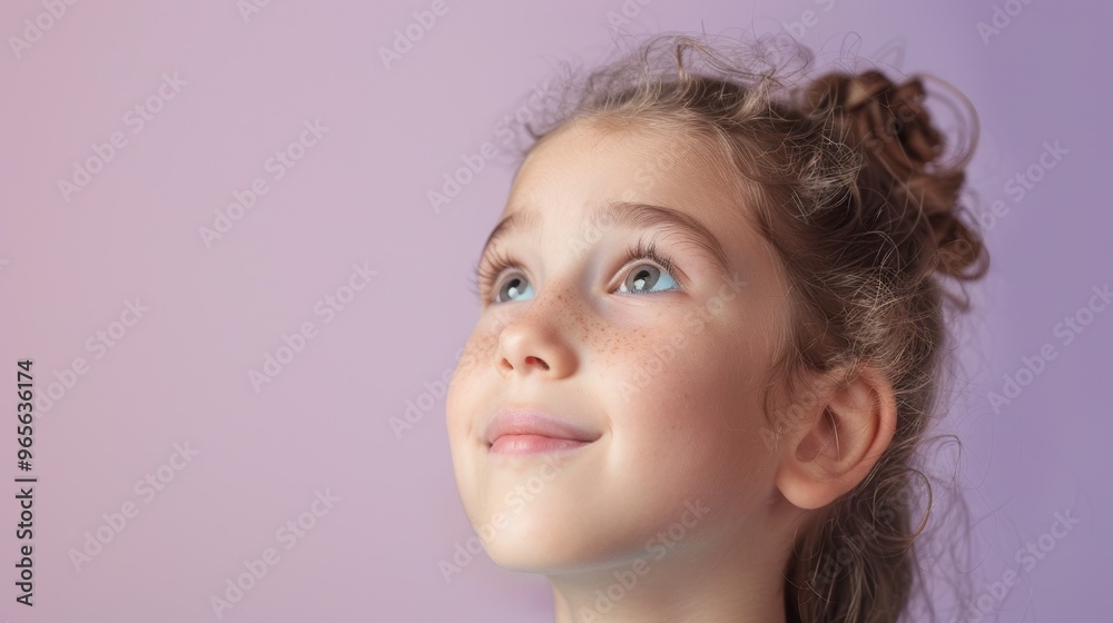 Smiling student with a light purple background, capturing the spirit of learning and joy Smiling student with a light purple background, capturing the spirit of learning and joy
