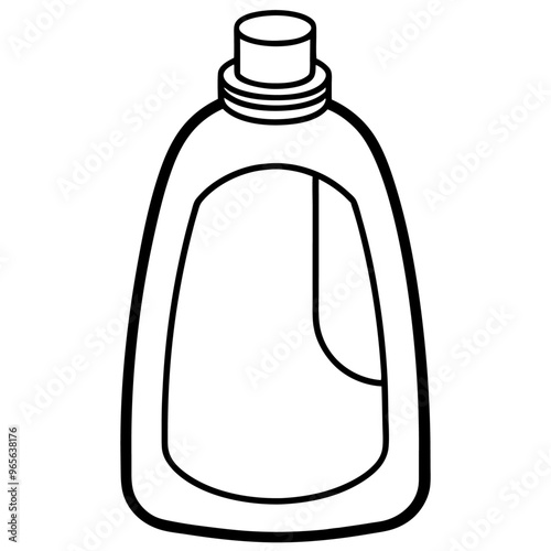 fabric softener  outline coloring book page line art illustration digital drawing