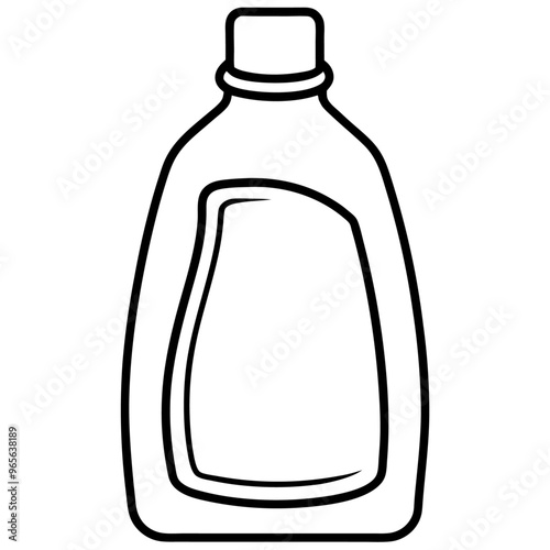 fabric softener  outline coloring book page line art illustration digital drawing
