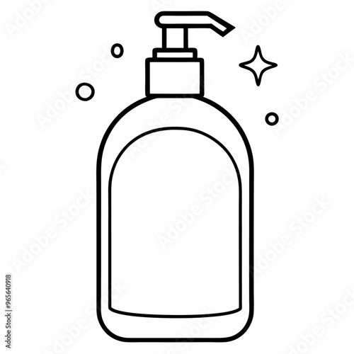 face wash  outline coloring book page line art illustration digital drawing