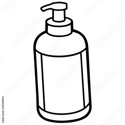face wash  outline coloring book page line art illustration digital drawing