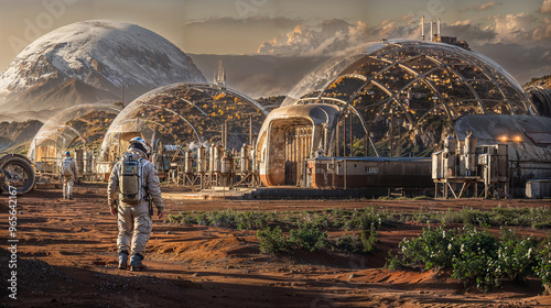 view of the futuristic city