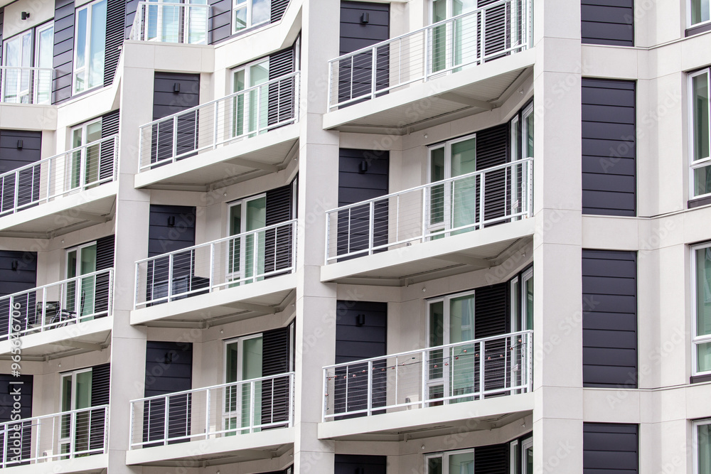 Modern architecture building exterior design with nice patterns, windows, close up details. High quality picture for download Modern architecture building exterior design with nice patterns, windows, close up details. High quality picture for download