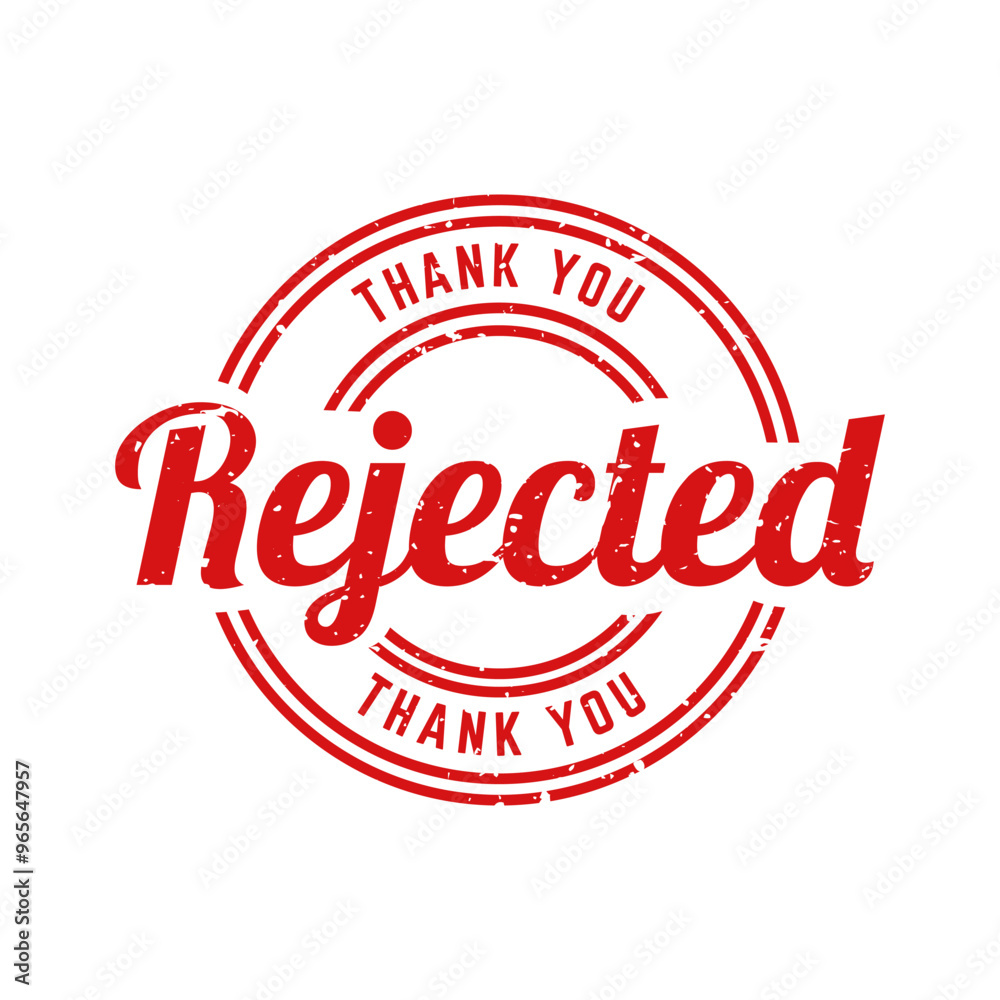 Rejected Stamp. Red Rejected Rubber Grunge Stamp Seal Vector Illustration. Rejected Stamp. Red Rejected Rubber Grunge Stamp Seal Vector Illustration.