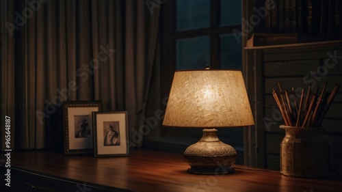 Lamp on the table