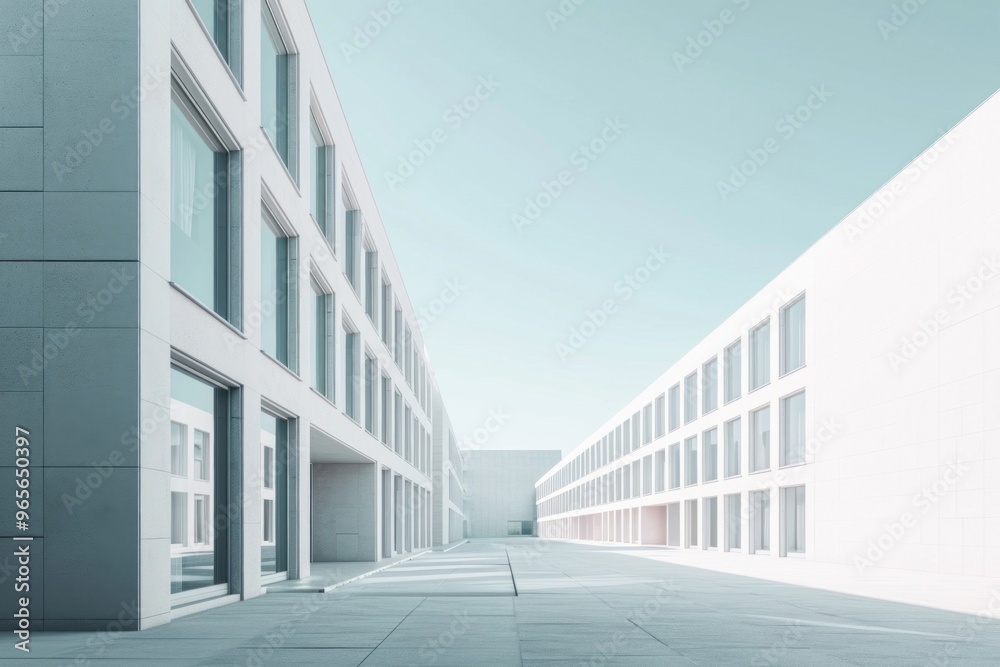 Building in university architecture corridor indoors. Building in university architecture corridor indoors.