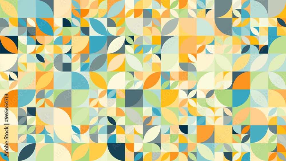 Fashionable pattern with geometric shapes. Abstract retro style pattern Fashionable pattern with geometric shapes. Abstract retro style pattern