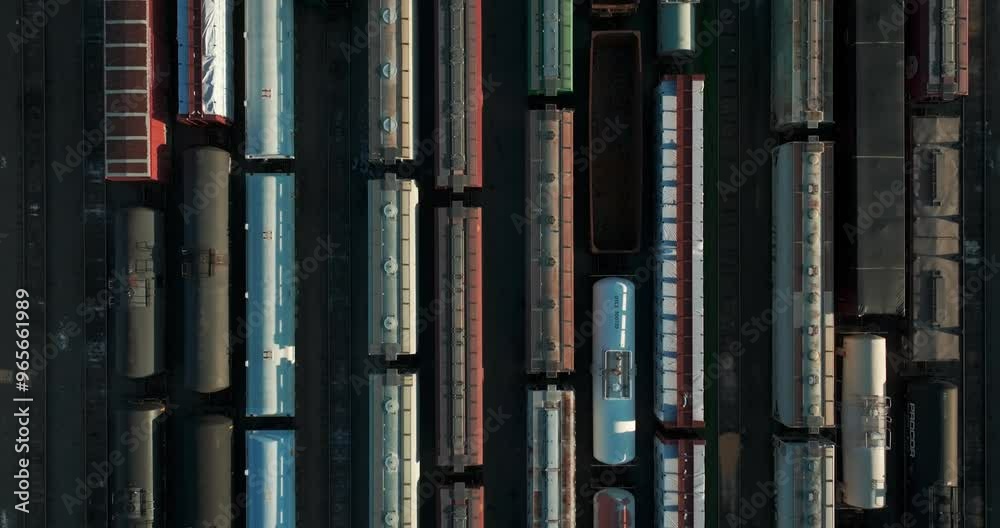 Impressive aerial view showcasing Nashville's vast, modernized train industry.