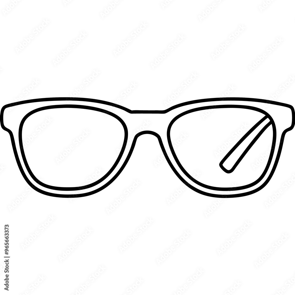 glasses outline coloring book page line art illustration digital drawing glasses outline coloring book page line art illustration digital drawing
