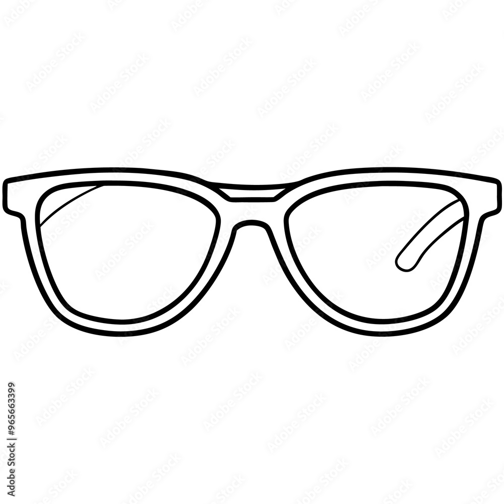 glasses outline coloring book page line art illustration digital drawing glasses outline coloring book page line art illustration digital drawing