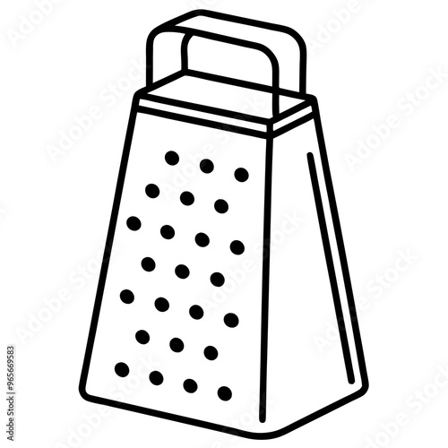 grater outline coloring book page line art illustration digital drawing