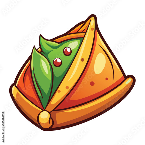 Samosa vector illustration on a white background
