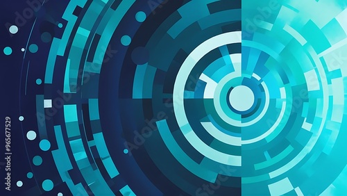 Abstract blue background.