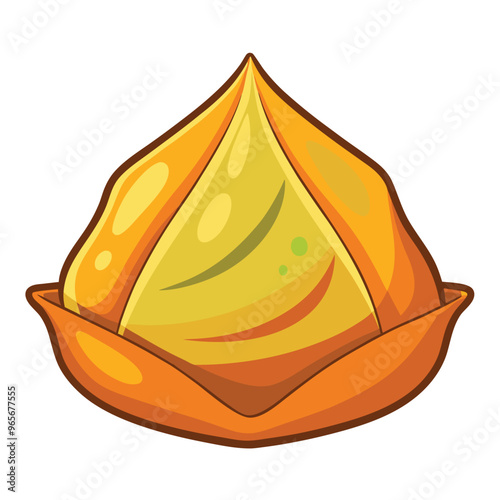 Samosa vector illustration on a white background
