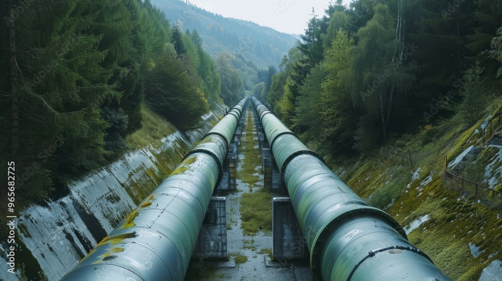 Clean energy hydrogen pipeline emphasizing ecological benefits and carbon credits Clean energy hydrogen pipeline emphasizing ecological benefits and carbon credits