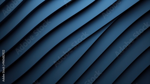 Abstract background with black lines and geometric shapes, dark blue gradient, modern minimalist style