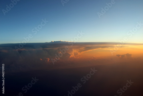 sunset in the sky