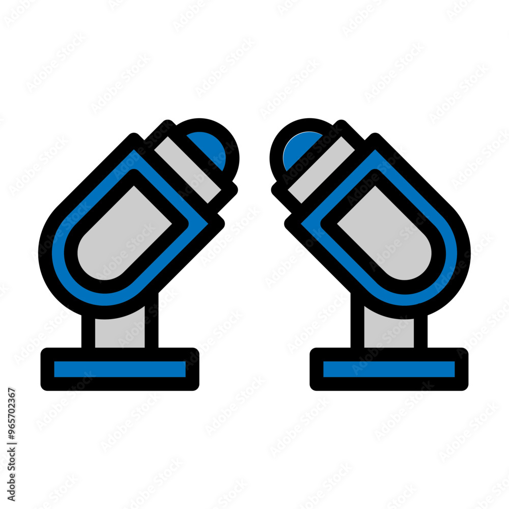 Parade Lighting Vector Filled Icon Design Parade Lighting Vector Filled Icon Design