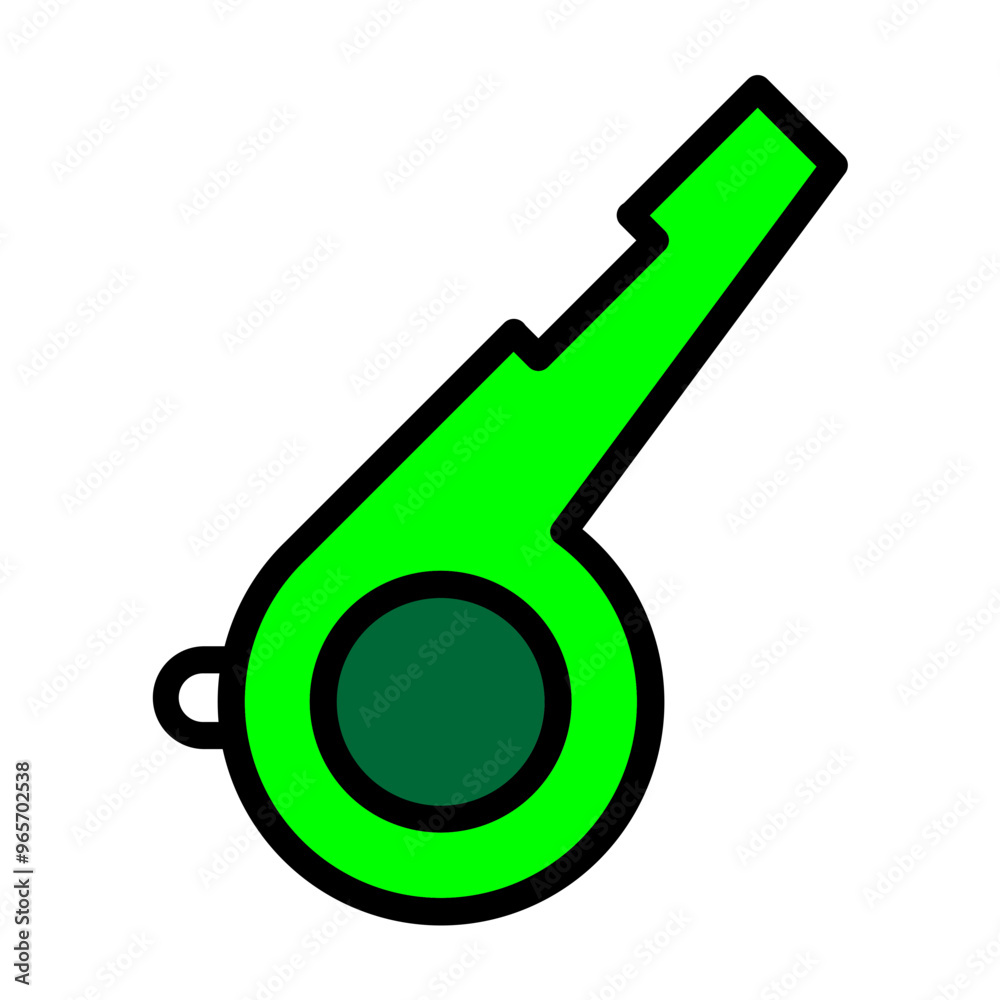 Whistle Vector Filled Icon Design Whistle Vector Filled Icon Design