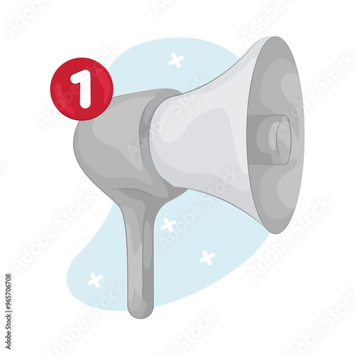 Illustration of megaphone 