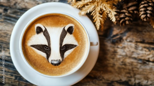 Badger Latte Art photo