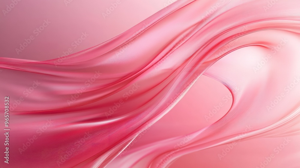Fototapeta premium Abstract Pink Fabric Swirling