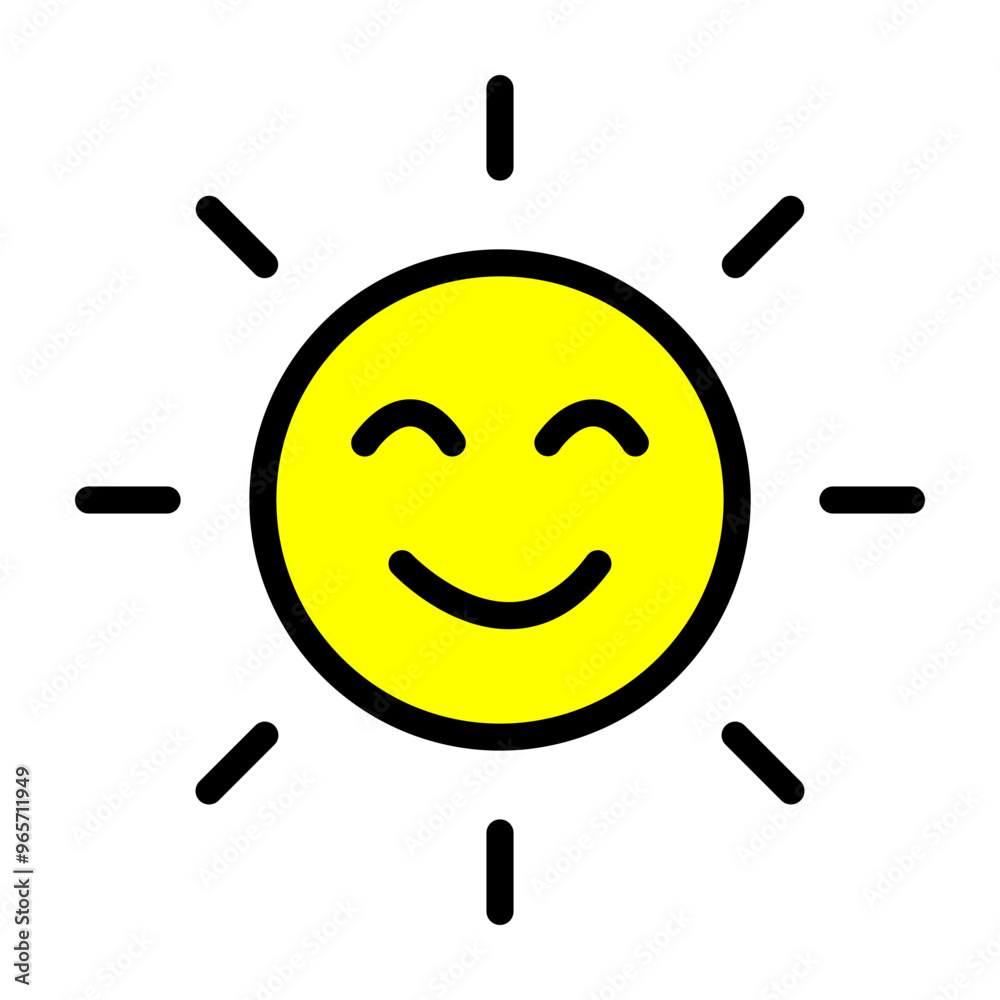 Daylight Bliss Vector Filled Icon Design Daylight Bliss Vector Filled Icon Design