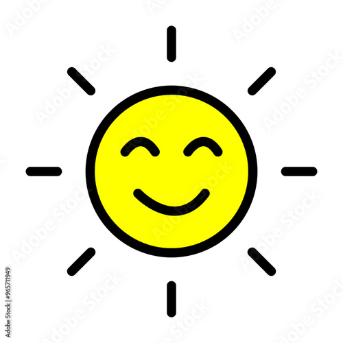 Daylight Bliss Vector Filled Icon Design