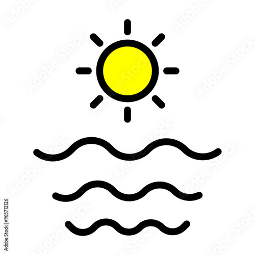 Uplifted Horizons Vector Filled Icon Design