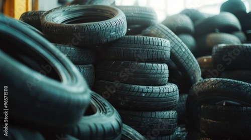 Stack of Tires photo