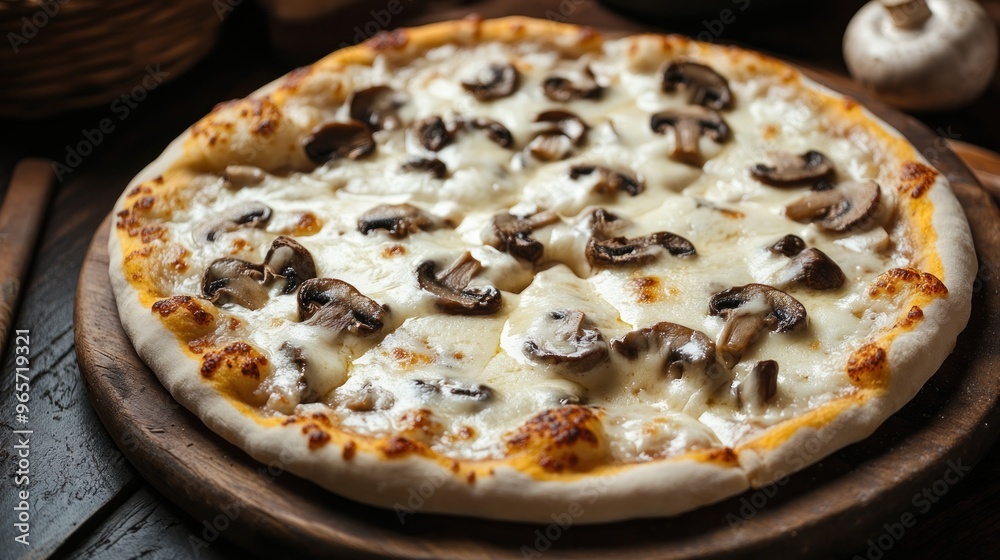 Delicious Mushroom Pizza Delicious Mushroom Pizza