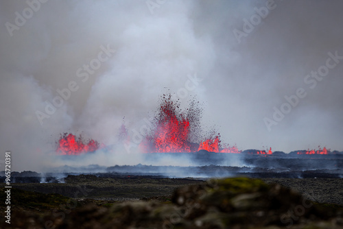 August 22 2024 eruption on the Reykjanes peninsula in Iceland
