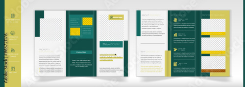 Real estate minimalist trifold brochure design