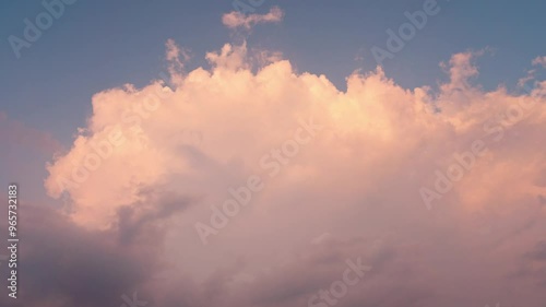 Wallpaper Mural Time lapse clouds, rolling puffy clouds are moving. Clouds running across the blue sky. 4k Timelapse of sunset clouds with blue sky in background. Torontodigital.ca