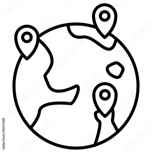 Branch Location icon, bussines franchise