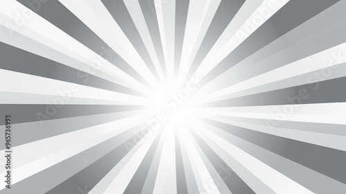 white background with radiating lines towards a bright center photo