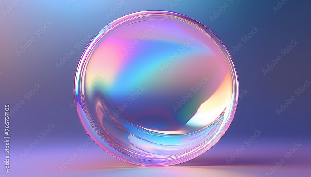 3d circle shape glass iridescent holographic foil; abstract shiny pastel gradient 3d circle shape glass iridescent holographic foil; abstract shiny pastel gradient