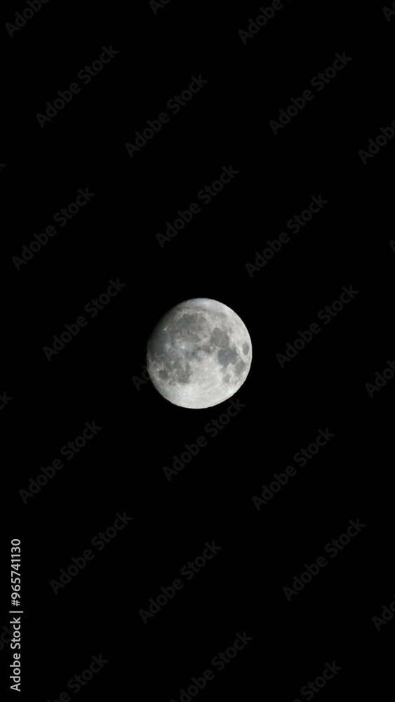 Almost full moon with big craters portrait Almost full moon with big craters portrait